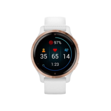 Garmin Venu 2S Rose Gold Bezel with White Case and Silicone Band (010-02429-13)